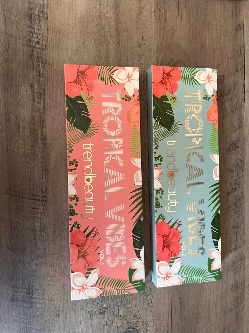 Lot of 2 TrendBeauty Eyeshadow Palettes Tropical Vibes vol. 1 & vol. 2
